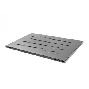 LANBERG 19" PEVNÁ POLICE PRO OTEVŘENÝ RACK 800MM 1U/480,5X580MM MAX. NOSNOST DO 120KG ČERNÁ 