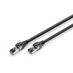 Digitus CAT 8.1 S-FTP patch kabel, Cu, LSZH AWG 24/7, 0,5 m, černá