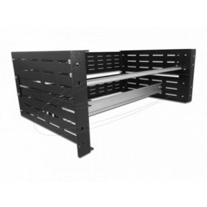 Delock 19” konzole na DIN lištu, 4U, černá