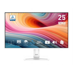 MSI monitor PRO MP251W E2 24,5" IPS/FHD/120Hz/1ms/HDMI/DP/VGA/bílá