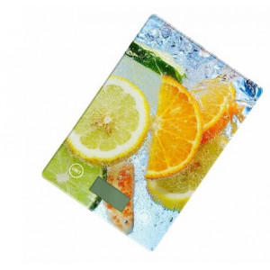 PLATINET Omega kuchyňská váha - LCD displej, 5 KG, vzor Citrus 