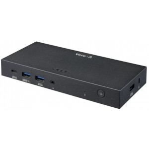 Acer Vero MST Dock M33 100W PD Black,2x USB-C;4xUSB-A;1x HDMI 2.0;2x DP 1.4;1x RJ45 1 GB/S,1×audio jack, EU plug (Retail pack)