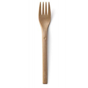 REFORK - Vidlička z přírodního materiálu, natural, 25ks