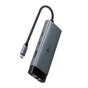 TP-Link UH6120C Hub USB typu C 6v1, HDMI 4K při 60 Hz, 100W Power Delivery, 1× USB-C, 2× USB-A, RJ-45