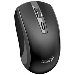 Genius ECO-8150 Myš, bezdrátová, optická, 1200DPI, 4 tlačítka, Copilot, 2,4GHz, USB-A dongle, USB-C nabíjení, černo-šedá
