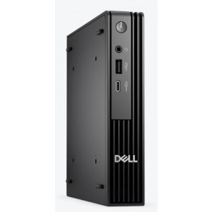 DELL Pro Micro QCM1250 i3 14100T/8GB/512GB SSD/keyboard+mouse/W11P/3Y ProSpt/černá