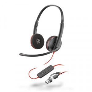 Poly BW 3220 Stereo USB-C HS +USB-C/A
