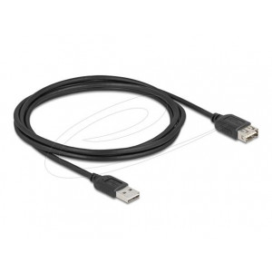 Delock USB 2.0 prodlužovací kabel EASY USB Type-A samec na EASY USB Type-A samice 2 m, černý