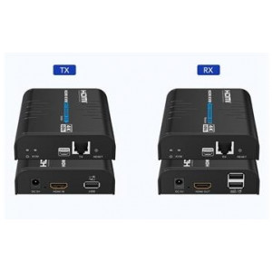 PremiumCord 4K@60Hz HDMI KVM extender s USB 2.0 na 120m přes LAN síť, over IP