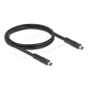Delock Mini DisplayPort kabel 16K 60 Hz 80 Gbps 1 m, černý