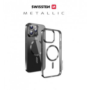 SWISSTEN POUZDRO CLEAR JELLY MagStick METALLIC PRO SAMSUNG S931B GALAXY S25 5G ČERNÉ