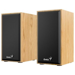 GENIUS repro SP-HF180, 2.0, 6W, USB napájení, 3,5mm jack, světlé dřevo