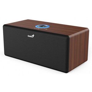 Genius SP-HF505BT, Reproduktor, 20W, Bluetooth 5.3, AUX vstup, sluchátkový výstup, ovládání hlasitosti, tmavé dřevo