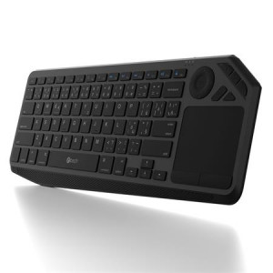 C-TECH klávesnice WLTK-02, Dual mode, BT5.0 + 2,4GHzb, bezdrátová s touchpadem, černá