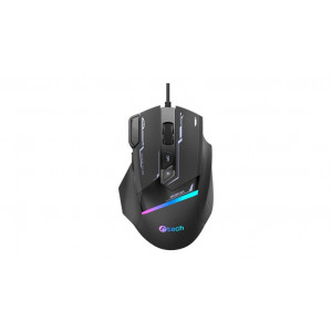 C-TECH herní myš Zyra (GM-16), casual gaming, 7200 DPI, 8 tlačítek, RGB podsvícení, USB