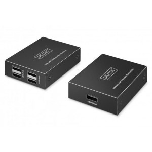 DIGITUS USB 2.0 CAT extender, 4 porty USB-A, 150m