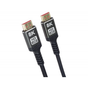 PremiumCord ULTRA HDMI 2.1 High Speed + Ethernet kabel 8K@60Hz,zlacené 1m