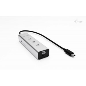 i-tec USB-C Charging Metal HUB 5port with USB-C video 8K, Power Delivery 85W 