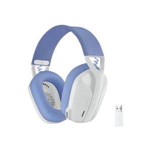 Logitech bezdrátová sluchátka Lightspeed G435 Headset full size Bluetooth, bílá