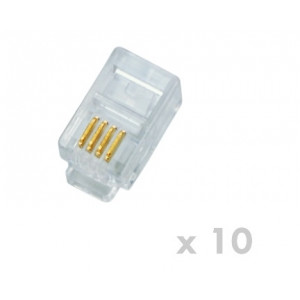 DATACOM Plug UTP CAT3 4p4c- RJ10 lanko (10ks)