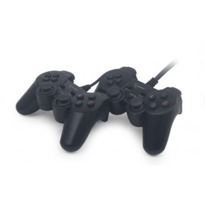GEMBIRD JPD-UDV2-01 Dvojitý USB herní ovladač pro PC s duální vibrací