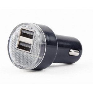 GEMBIRD 2portová USB nabíječka do auta, 2,1A černá