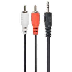 GEMBIRD Stereo audio kabel 3,5mm jack M / 2x RCA CINCH M 2,5 m