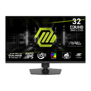 MSI Gaming monitor MAG 322URDF E16 31,5" Rapid IPS/3840 x 2160 UHD/160Hz/0,5ms/2xHDMI/DP/USB-A,B/Výšk.nast./Pivot/černá