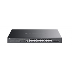 TP-Link SG5428XMPP Omada 24portový gigabitový stohovatelný switch Lite L3 se správou PoE++ a 4× 10G sloty
