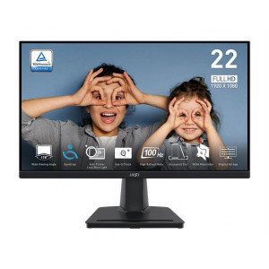 MSI monitor PRO MP225V, 21,5" VA/1920 x 1080 FHD/100Hz/1ms/HDMI/D-Sub/černá