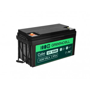 Green Cell AGM VRLA IP54 12V 64Ah baterie pro sekačky na trávu, skútry, lodě, invalidní vozíky