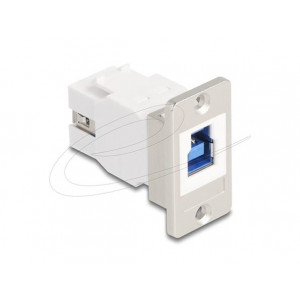 Delock USB 5 Gbps Typ-B samice na USB Typ-A samice, kónický, pro montáž do panelu