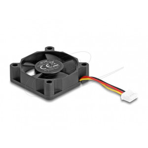 Delock Axiální ventilátor: 12 V DC, 35 x 35 x 10 mm, černý