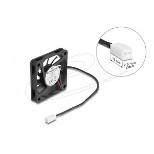 Delock Axiální ventilátor: 5 V DC, 60 x 60 x 10 mm, černý