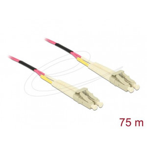 Delock Optický kabel LC Duplex na LC Duplex, multimód, OM4, 75 m