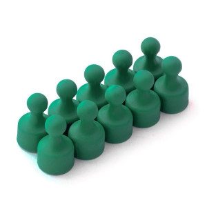 Magnetické figurky M4, 12 × 20 mm, zelené, 2 ks