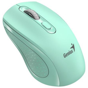 Genius NX-8025S Myš, bezdrátová, optická, 1200DPI, 4 tlačítka, tichá, Copilot, 2,4GHz, zelená (akvamarín)