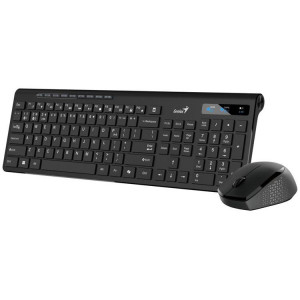 Genius SlimStar 8230 Set klávesnice a myši, bezdrátový, CZ+SK layout, Bluetooth, 2,4GHz, USB, Copilot, černý
