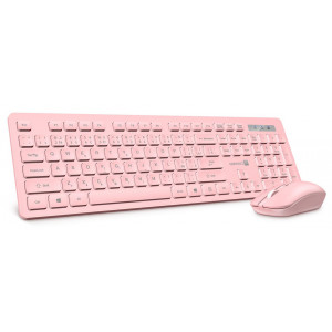 CONNECT IT Wireless FashionCombo2 Pink bezdrátová klávesnice + myš, USB 2,4GHz, růžová