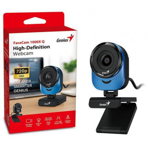 Genius FaceCam 1000X Q, Webkamera, HD 720p, mikrofon, USB 2.0, modrá