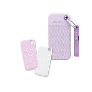 VERBATIM Pocket SSD 2TB, USB-C 3.2 Gen 2, fialová + 2x gumový obal