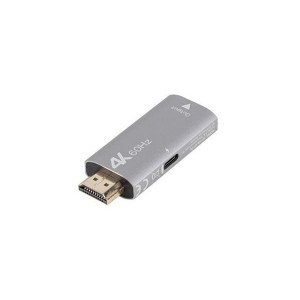 LANBERG ADAPTÉR HDMI(M)->DISPLAYPORT(F) 4K STŘÍBRNÝ