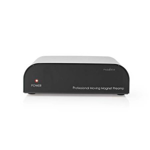 Nedis AAMP2411BK - Předzesilovač  | Vstup 1x RCA | Výstup audio 1x RCA | 2 Kanály | Gramofon/Phono | Automatický | Černá