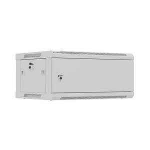 Lanberg NÁSTĚNNÁ INSTALAČNÍ SKŘÍŇ 19" 4U 600X450 ŠEDÁ KOVOVÁ DVÍŘKA (PLOCHÉ BALENÍ)