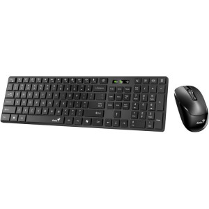 Genius SlimStar 8250 Set klávesnice a myši, bezdrátový, CZ+SK layout, Bluetooth, 2,4GHz, USB, Copilot, černý
