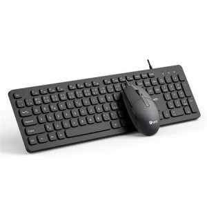 C-TECH KBM-105, drátový combo set klávesnice s myší, USB, CZ/SK