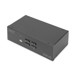 DIGITUS KVM přepínač, 4 porty, jeden displej, 4K, HDMI1 x QIG