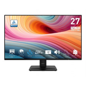 MSI monitor PRO MP271A E2, 27" IPS/1920 x 1080 (FHD)/120Hz/1ms/DP/HDMI/D-Sub/černá