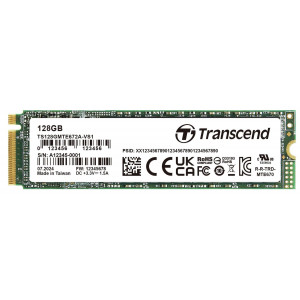 Transcend TS128GMTE672A-VS1 128GB, M 2 2280, PCIe Gen3x4, NVMe, 112-layer 3D NAND flash