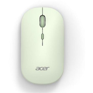 Acer bezdrátová myš AMR130 Green-Dual mode 2.4GHz+BT 5.2,4 tlačítka,800/1200/1600 dpi,5 mil.kliknutí,1xAA,WIN/MAC,světle zelená